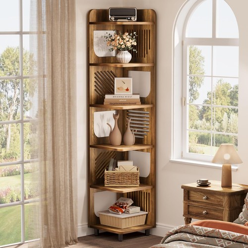 Tier tall corner shelf - corner, shelf,