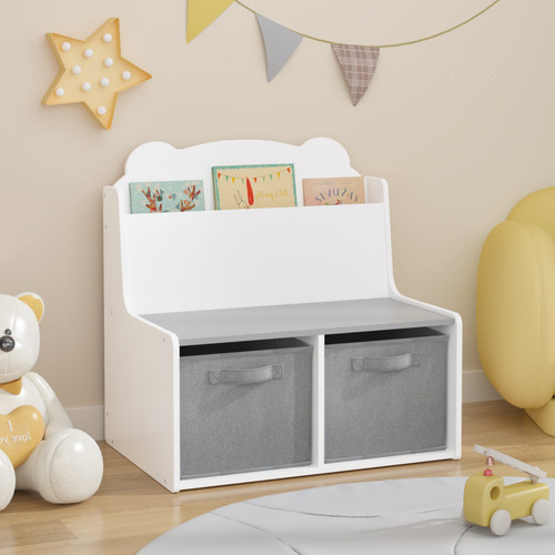Kids bookshelf with storage - bookshelf,