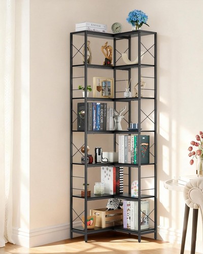 Tier corner bookshelf wall - corner,